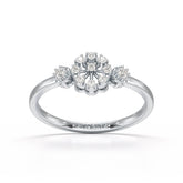 0.13 CT Round Lab Grown Diamond Ring