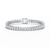 11.75 CT Pear Lab Grown Diamond Tennis Bracelet Jama Jewels