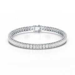 14.25 CT Emerald Cut Tennis Lab Diamond Bracelet