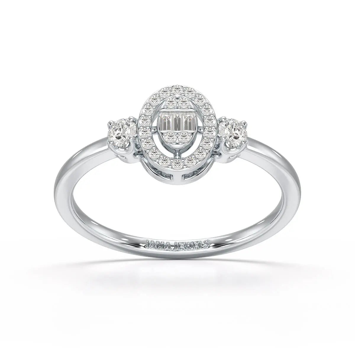 0.27 CT Baguette Shape Lab Grown Diamond Ring
