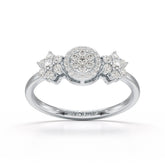 0.35 CT Round Cut Lab Diamond Engagement Ring