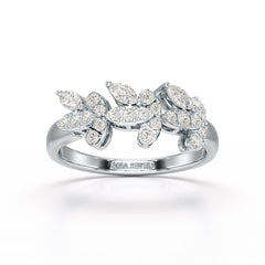 0.51 CT Marquise Cut Lab Diamond Ring