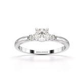 0.57 CT Lab Diamond Simple Three Stone Ring