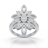 0.76 CT Lab Diamond Engagement Ring