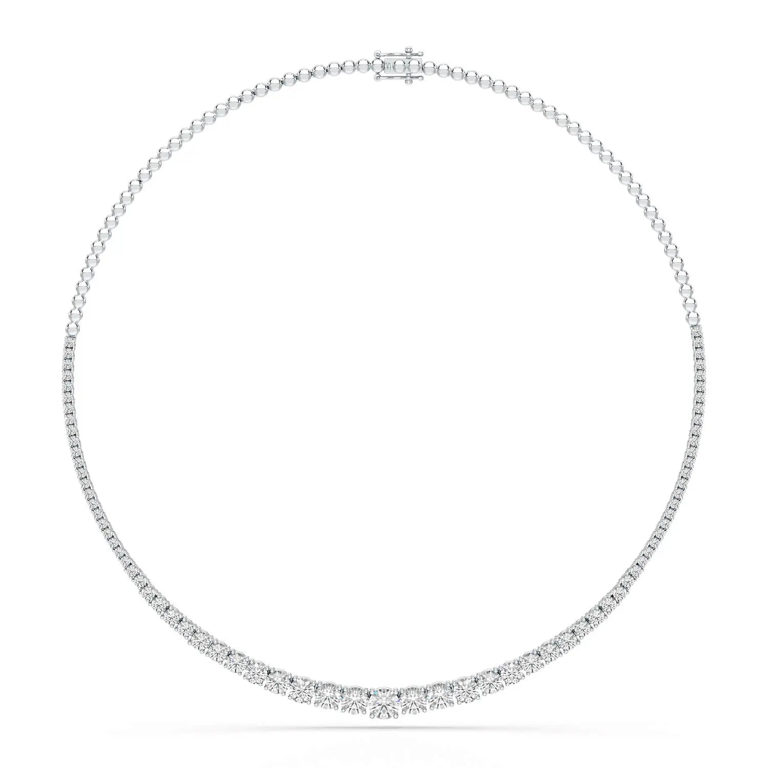 9.35 Carat Lab-Grown Diamond Riviere Necklace - Jama Jewels