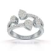 0.84 CT Layered Lab Diamond Wedding Ring