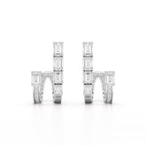 1.53 CT Lab Diamond Emerald Cut Earrings