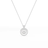 1.6 CT Lab Diamond Round Cut Chain Pendant Jama Jewels