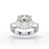 Three Stone Lab Diamond 2.74 CT Wedding Ring - Jama Jewels