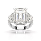 13.49 CT Emerald Cut Lab Diamond Ring