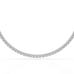 15.86 CT Round Brilliant Riviere Lab Diamond Necklace