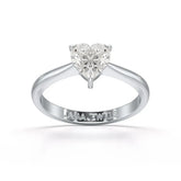 1 Ct Heart Shaped Solitaire Lab Diamond Ring