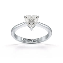 1 Ct Heart Shaped Solitaire Lab Diamond Ring
