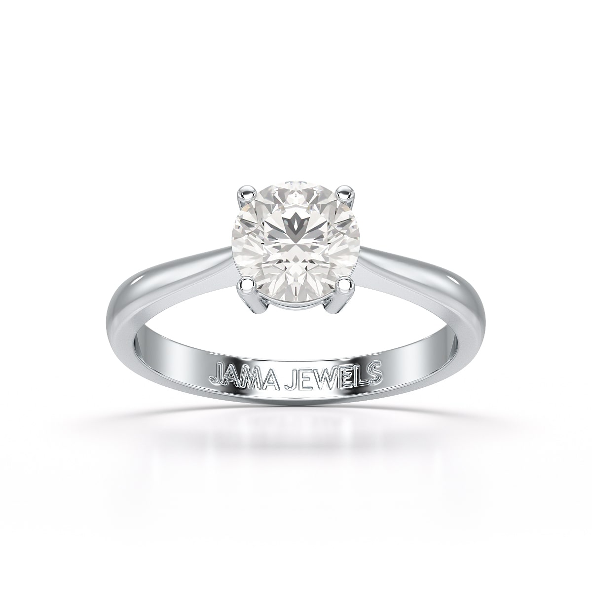 1CTRoundCutSolitaire