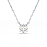 1 Carat Round Solitaire Lab Grown Diamond Pendant