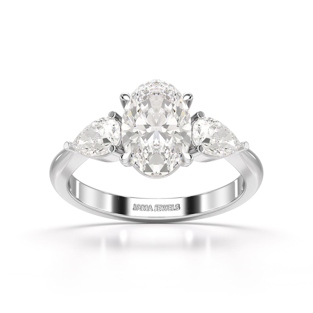 2.2 CT Three Stone Lab Diamond Ring