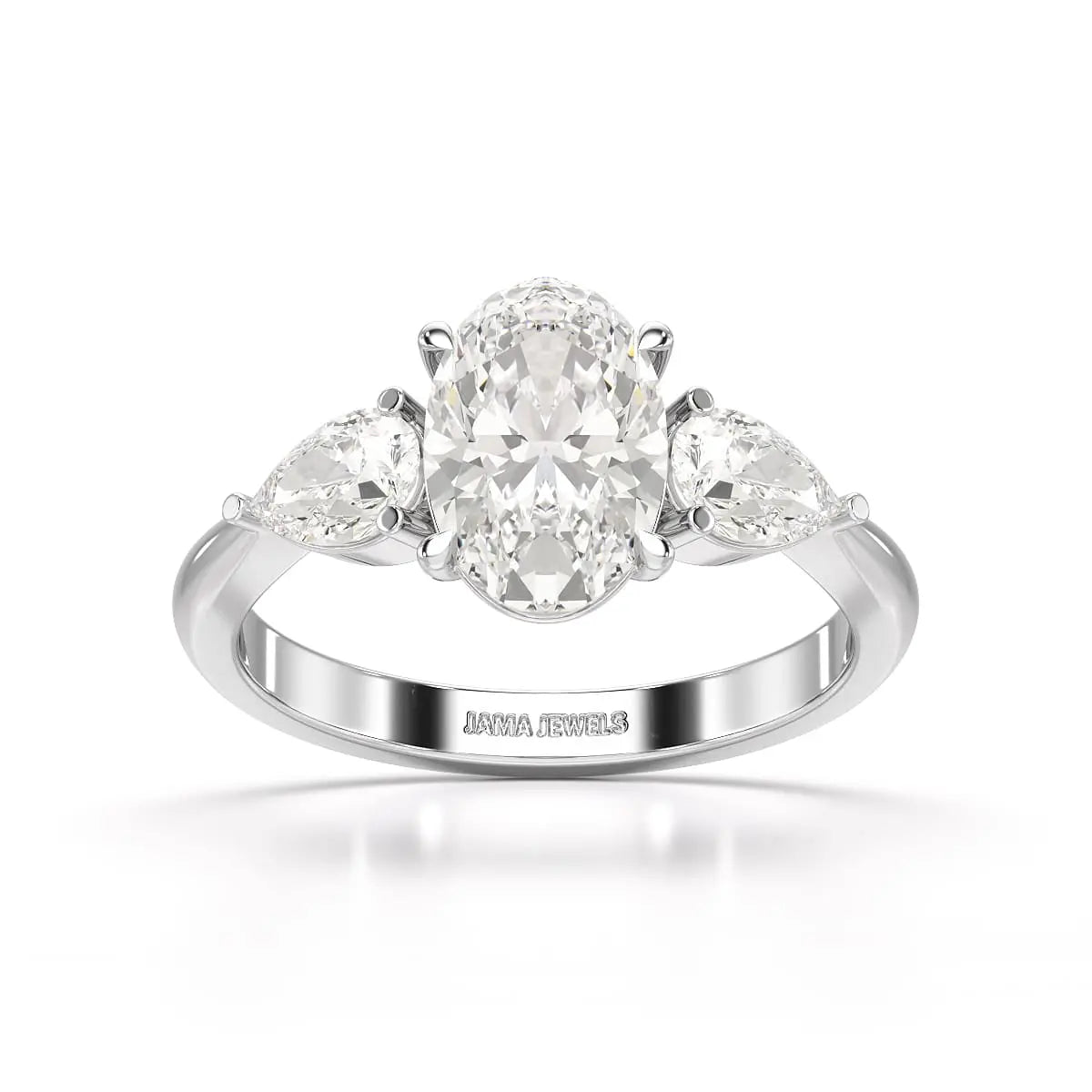 2.2 CT Three Stone Lab Diamond Ring