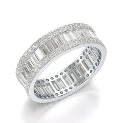 2.54 CT Baguette Cut Lab Diamond Classic Ring Jama Jewels