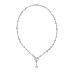 2.5 CT Baguette Cut Lab Grown Diamond Necklace