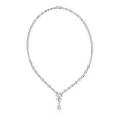 2.5 CT Baguette Cut Lab Grown Diamond Necklace Jama Jewels