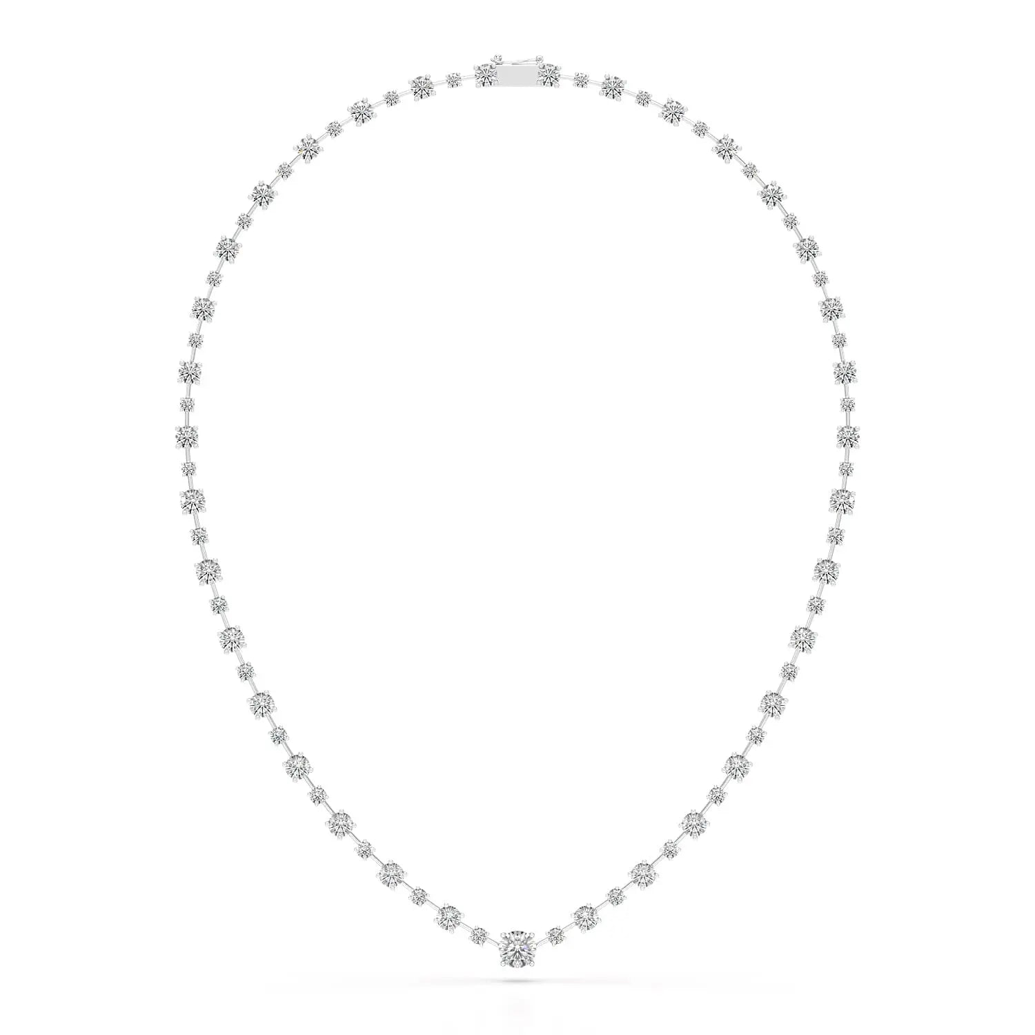 23.28 CT Lab Diamond Round Necklace Jama Jewels
