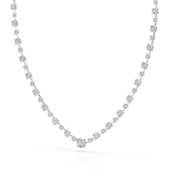 23.28 CT Lab Diamond Round Necklace Jama Jewels