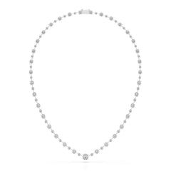 23.28 CT Lab Diamond Round Necklace Jama Jewels