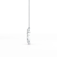 3.25 CT Round Cut Lab Diamond Pendant Jama Jewels