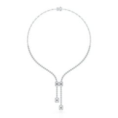 3.27 CT Lab Created Diamond Wedding Necklace Jama Jewels
