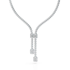 3.27 CT Lab Created Diamond Wedding Necklace Jama Jewels