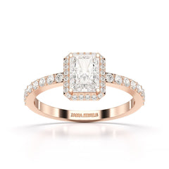 3.61 CT Lab Diamond Radiant Cut Ring