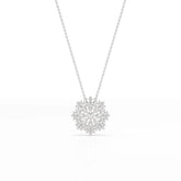 3.67 CT Lab Diamond Multi Shape Chain Pendant Jama Jewels