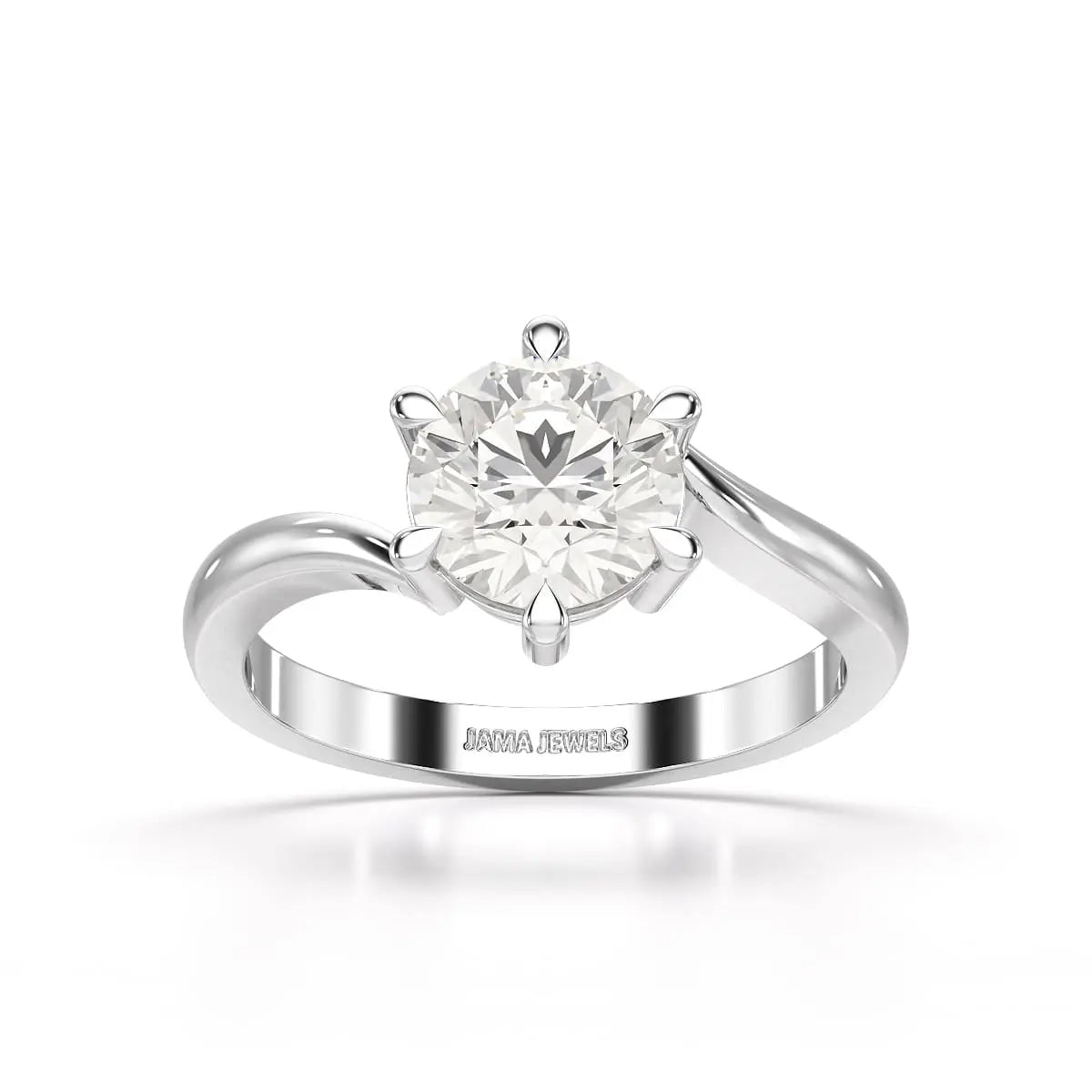 3 CT Lab Diamond Classic Solitaire Ring Jama Jewels