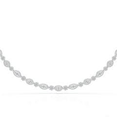 4.53 CT Marquise Cut Lab Diamond Necklace