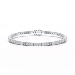 4.5 CT Round cut Lab Diamond Tennis Bracelet