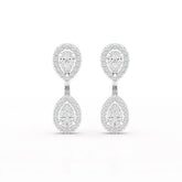 4.7 CT Lab Diamond Pear Drop Earring Jama Jewels