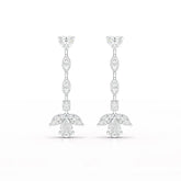 6 CT Multi shape Dangle Lab Diamond Earrings