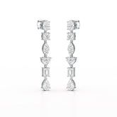 7.99 CT Lab Diamond Dangle Drop Earring