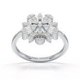 Baguette Cut 0.5 CT Lab Diamond Ring