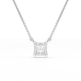 1 CT Lab Grown Diamond Princess Pendant