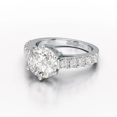Lab Diamond 3.74 CT Round Cut Wedding Ring - Jama Jewels