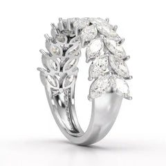 2.44 CT Marquise Cut Lab Diamond Ring Jama Jewels