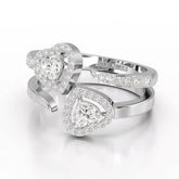 0.83 CT Heart Shaped Lab Diamond Ring Jama Jewels