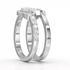 0.83 CT Heart Shaped Lab Diamond Ring Jama Jewels