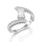 1.77 CT Emerald Cut Lab Diamond Ring
