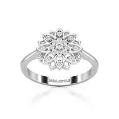 0.20 CT Round Cut Lab Diamond Bloom Ring