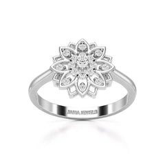 0.20 CT Round Cut Lab Diamond Bloom Ring Jama Jewels