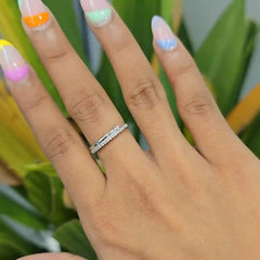 0.20 CT Lab Diamond Open Ring with Round Diamonds (Ready for Delivery)