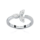 0.50 CT Marquise Cut Diamond Petal Ring Jama Jewels