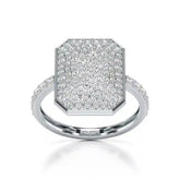 1.20 CT Octagonal Shaped Diamond Ring
